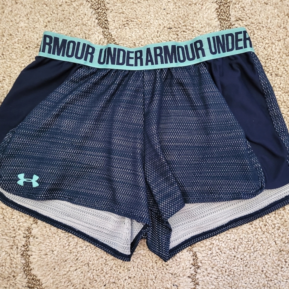 Under Armour Navy Blue Shorts, Size Small